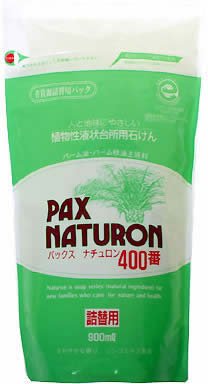 パックスナチュロン４００番　詰替用９００ＭＬ 容量900ML 太陽油脂 食器用洗剤・自然派