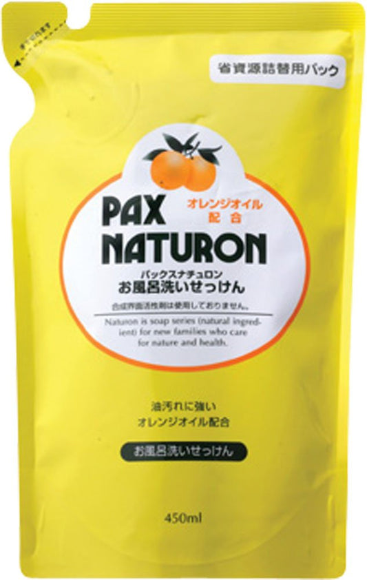 パックスナチュロンお風呂洗い石けん詰替用４５０ＭＬ 容量450ML 太陽油脂 住居洗剤・お風呂用