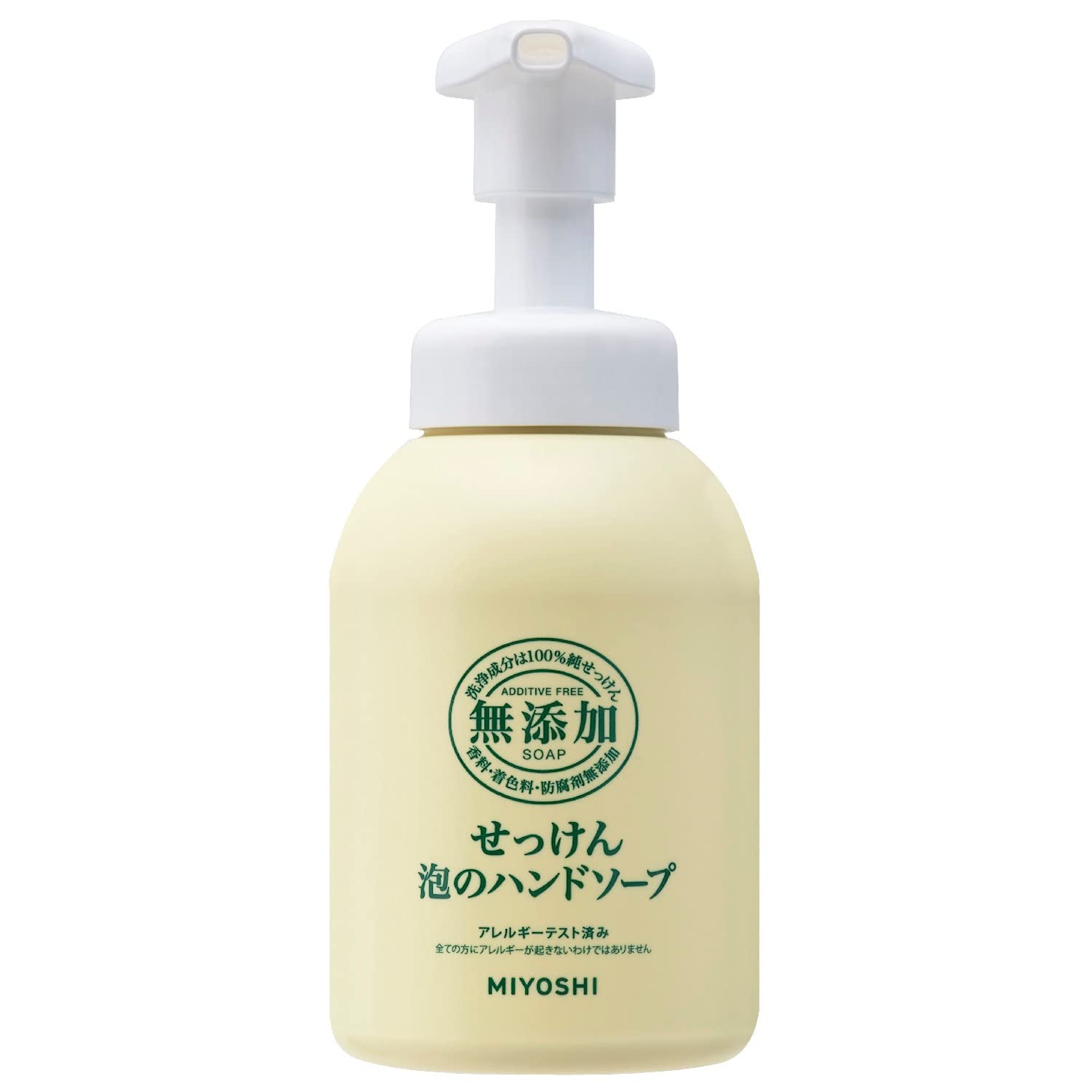 ミヨシ　無添加石鹸　泡のハンドソープ本体 容量350ML ミヨシ石鹸 ハンドソープ