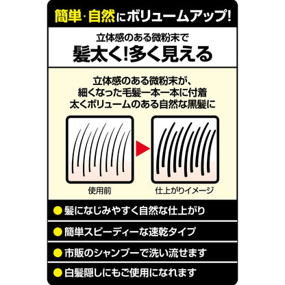 トップシェード　スピーディーヘアカバースプレー　自然な黒色 容量150G 柳屋本店 スタイリング