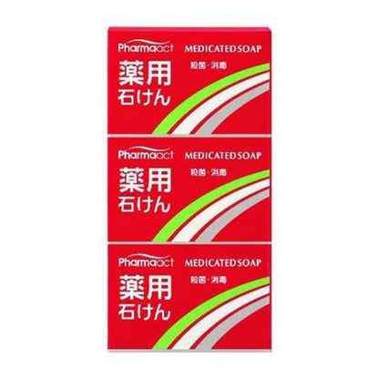 ファーマアクト　薬用石けん　３個パック 容量300G 熊野油脂 石鹸
