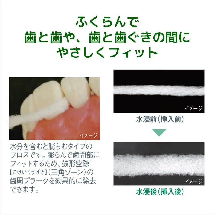 ガム・デンタルフロス　ワックス４０Ｍ　ふくらむタイプ 容量40M サンスター フロス・歯間ブラシ