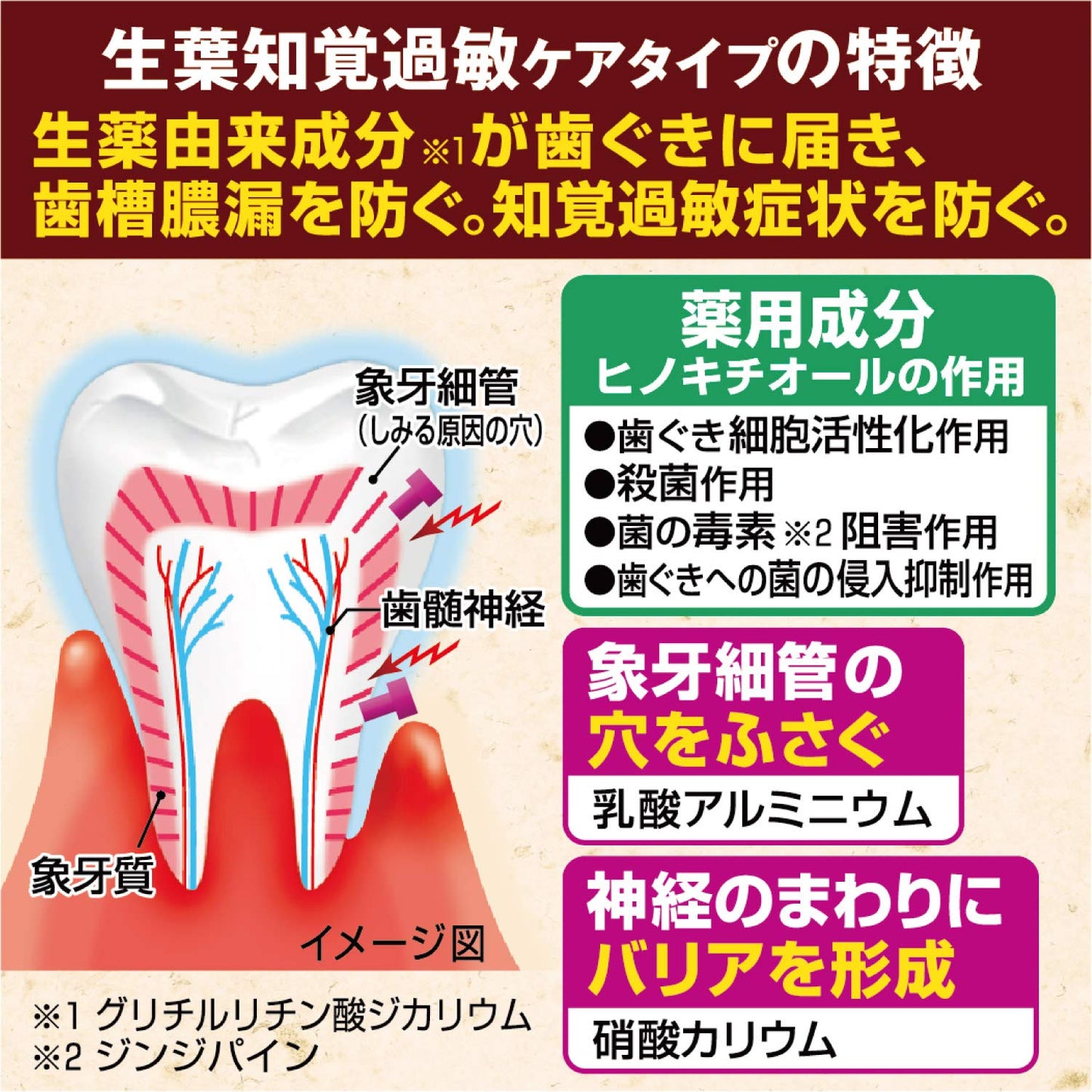 生葉s　知覚過敏症状予防タイプ 容量100G 小林製薬 歯磨き
