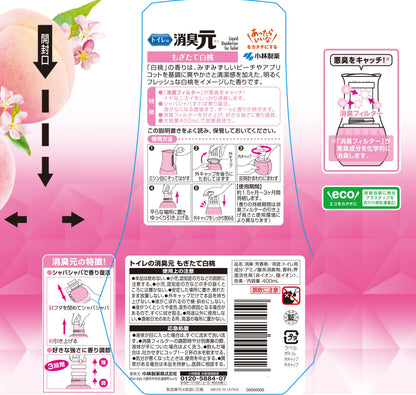 トイレの消臭元　もぎたて白桃 容量400ML 小林製薬 芳香剤・トイレ用