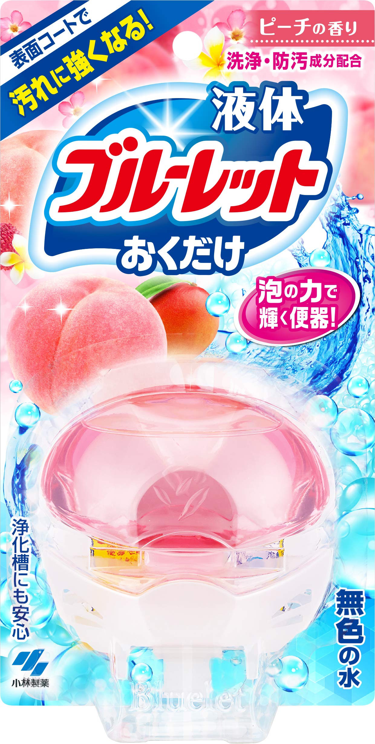 液体ブルーレットおくだけ　ピーチの香り 容量70G 小林製薬 芳香剤・タンク