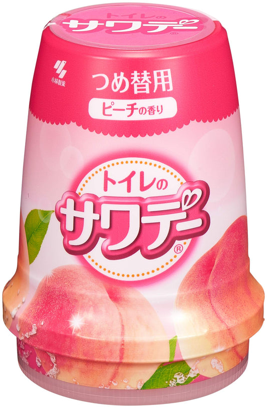 サワデー　つめ替用　気分はじけるピーチの香り 容量140G 小林製薬 芳香剤・トイレ用