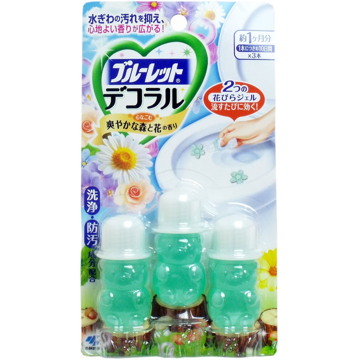 ブルーレットデコラル　爽やかな森と花の香り 容量7G 小林製薬 住居洗剤・トイレ用