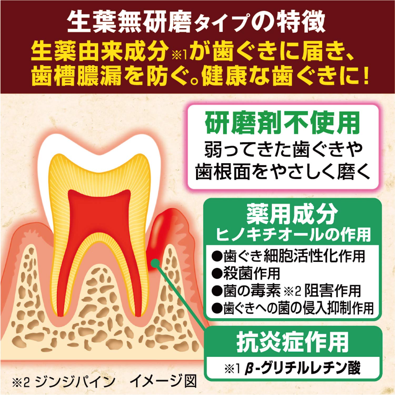 生葉m　無研磨タイプ 容量95G 小林製薬 歯磨き