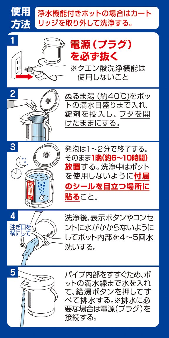 ポット洗浄中 容量3粒 小林製薬 台所洗剤