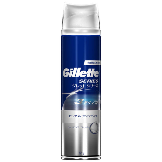 ジレット　シェービングフォーム　ピュア＆センシティブ 容量245G ジレット シェービング