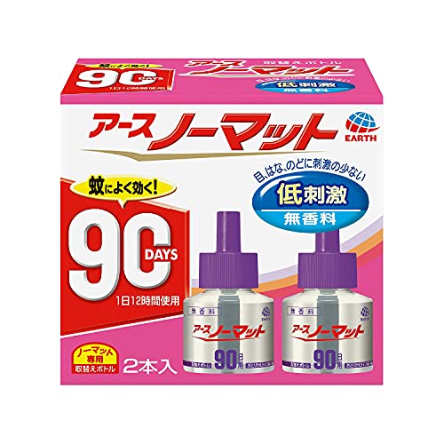 アースノーマット　取替えボトル90日用　無香料2本入 容量45ML×2 アース製薬 殺虫剤・ハエ・蚊