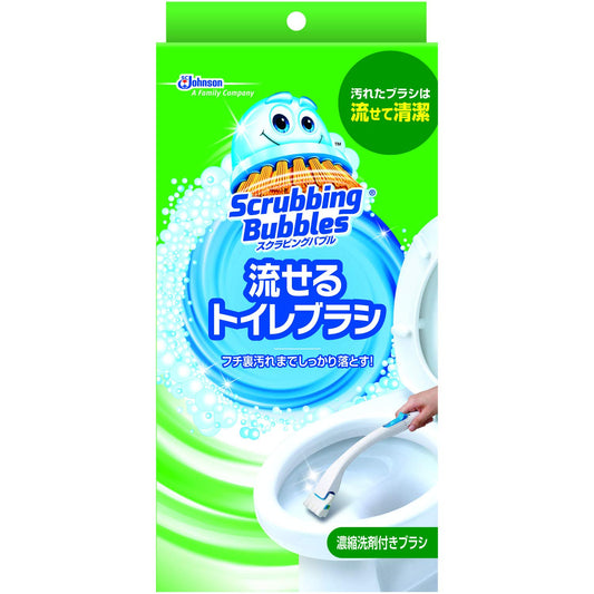 スクラビングバブルシャット流せるトイレブラシ本体 容量1個 ジョンソン 住居洗剤・トイレ用