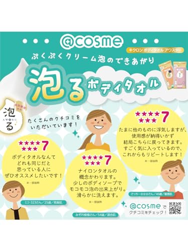 アワスターふつうオレンジ 容量 キクロン ボディタオル・スポンジ