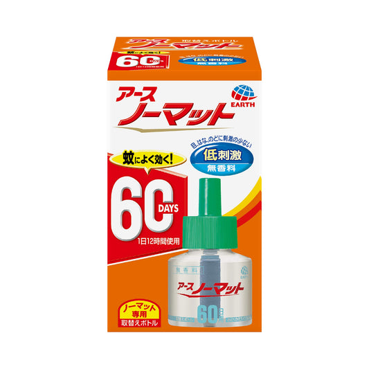 アースノーマット　取替えボトル60日用　無香料1本入 容量45ML アース製薬 殺虫剤・ハエ・蚊