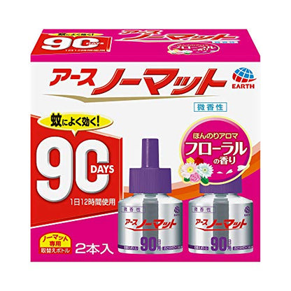 アースノーマット　取替えボトル90日用　微香性2本入 容量45ML×2 アース製薬 殺虫剤・ハエ・蚊