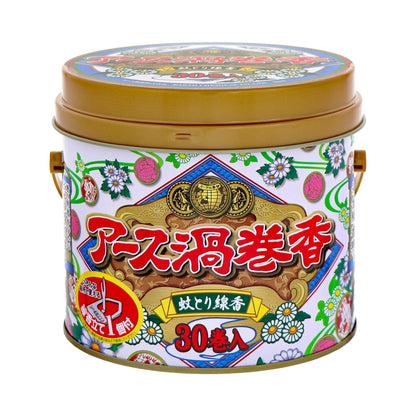 アース　渦巻き30巻缶入 容量30巻 アース製薬 殺虫剤・ハエ・蚊