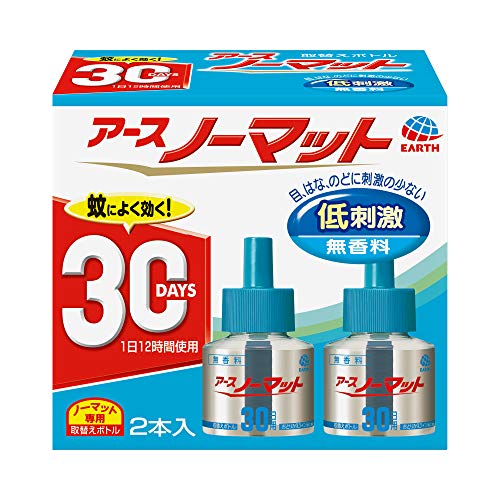 アースノーマット　取替えボトル30日用　無香料　2本入 容量45ML×2 アース製薬 殺虫剤・ハエ・蚊