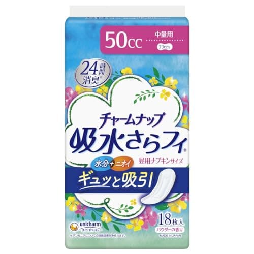 チャ－ムナップ中量用１８枚 容量18枚 ユニ・チャーム（ユニチャーム） 生理用品