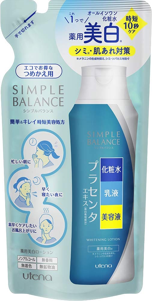 シンプルバランス　美白ローション（つめかえ用） 容量200ML ウテナ 化粧水・ローション