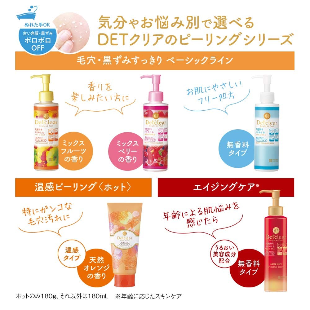 ＤＥＴクリアピーリングジェリー180ML容量180ML 明色化粧品 洗顔・クレンジング