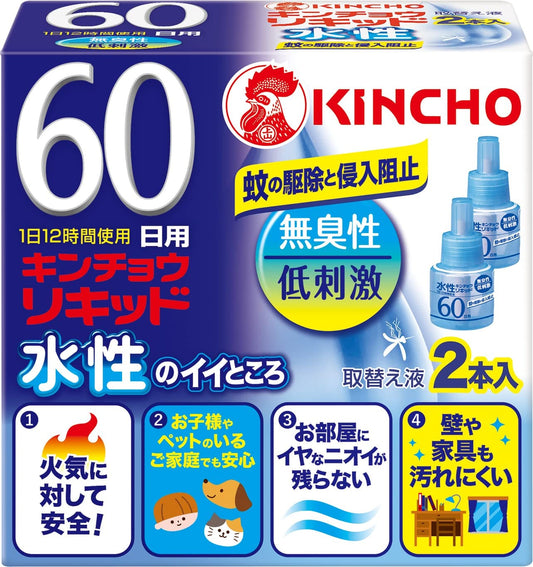 金鳥リキッド６０日替無香　２Ｐ 容量 大日本除虫菊（金鳥） 殺虫剤・ハエ・蚊