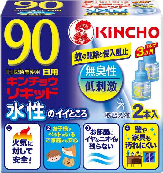 金鳥リキッド９０日替無香　２Ｐ 容量 大日本除虫菊（金鳥） 殺虫剤・ハエ・蚊