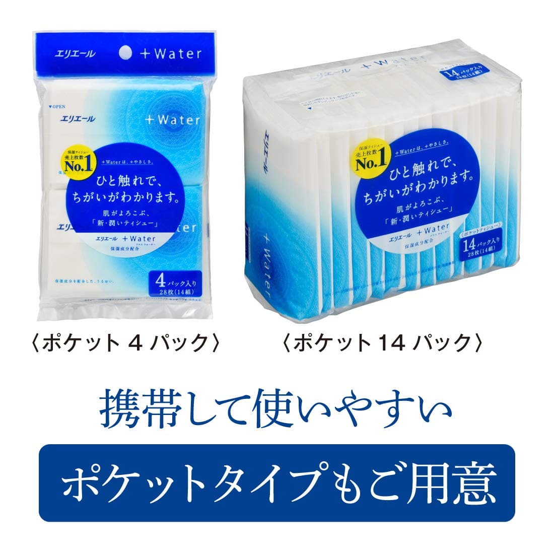 エリエールプラスウォーター１８０Ｗ５Ｐ 容量5P 大王製紙 ティッシュ