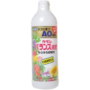 カダンバランス液肥AOあらゆる植物用（そのまま使うタイプ） 容量600ML フマキラー 園芸用品・除草剤
