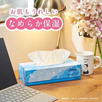 クリネックスティシュー　アクアヴェール　５箱パック 容量5箱 日本製紙クレシア ティッシュ