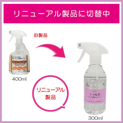 NSA－1アルカリ電解水スプレー本体 容量300ML 服部製紙 住居洗剤・重曹