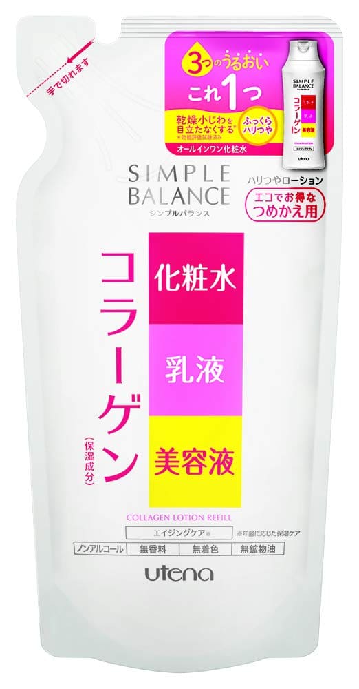 シンプルバランス　ハリつやローション（つめかえ用） 容量200ML ウテナ 化粧水・ローション