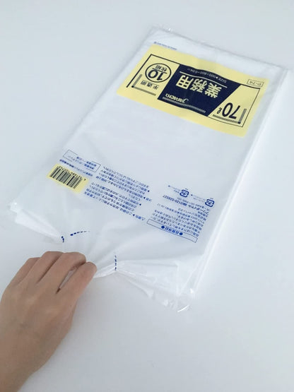 容量70Lゴミ袋Ｐ－７４　７０Ｌ１０枚半透明業務用 ジャパックス ゴミ袋・ポリ袋