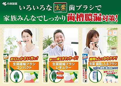 生葉極幅ブラシ　やわらかめ 容量1本 小林製薬 歯ブラシ