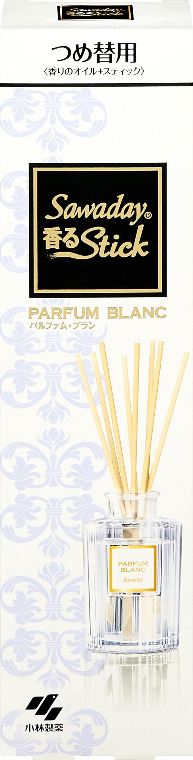 サワデー香るStick　つめ替用　パルファムブラン 容量70ML 小林製薬 芳香剤・部屋用