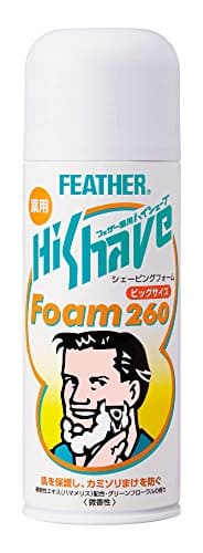 薬用ハイシェーブフォーム260G容量260G フェザー安全剃刀 シェービング