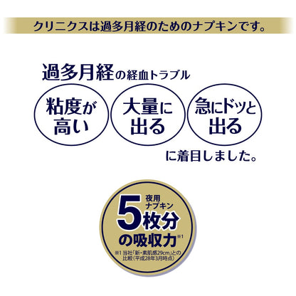 【まとめ買い】エリス　クリニクス　（量が心配な人用）　羽つき　６枚 容量6枚×24点セット 大王製紙 生理用品