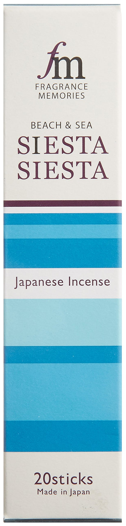 【まとめ買い】フレグランスメモリーズ　シエスタシエスタ　スティック２０本入 容量0.5×6点セット 日本香堂 お香