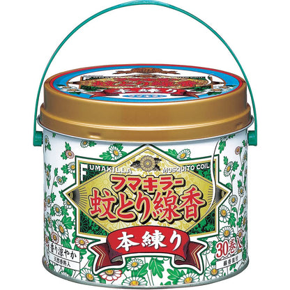 【まとめ買い】フマキラー　蚊とり線香本練り　30巻缶入 24点セット フマキラー 殺虫剤・ハエ・蚊