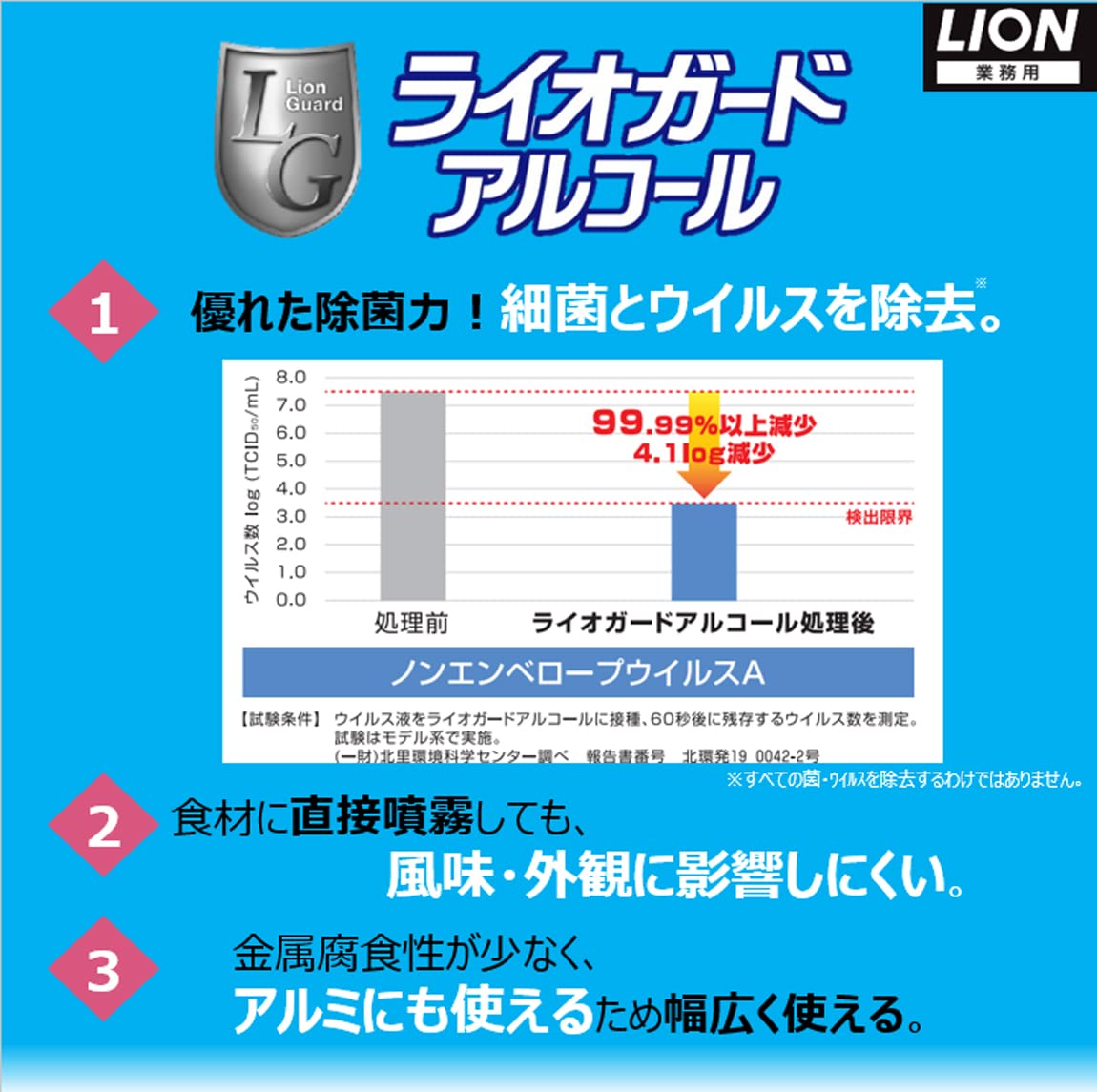 【まとめ買い】ライオガードアルコール５Ｌ 容量5L×2点セット ライオンハイジーン 食器用漂白