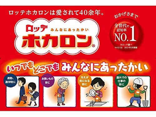 【まとめ買い】ホカロン３０Ｐ 容量30枚×8点セット ロッテ カイロ
