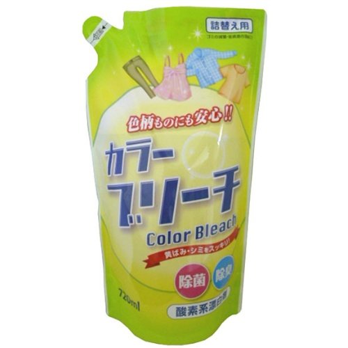 【まとめ買い】Ｃカラーブリーチ　詰替用 容量720ML×15点セット ロケット石鹸 漂白剤