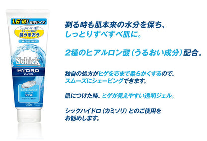 【まとめ買い】ハイドロシェービングジェル２４０Ｇ 容量1本×6点セット シック(Schick) シェービング