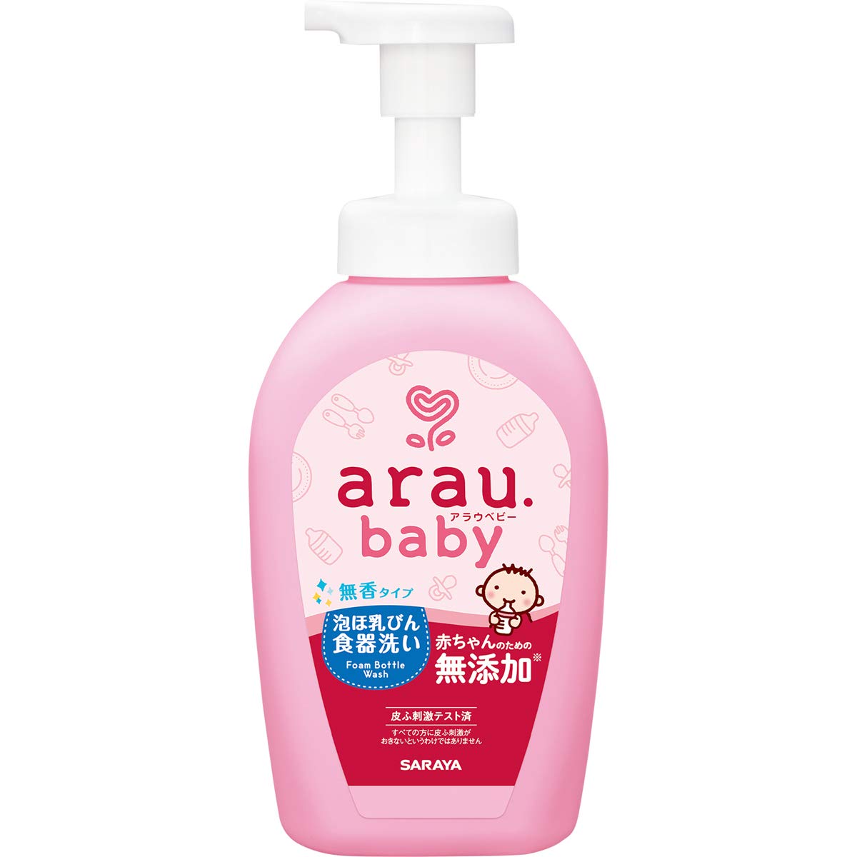 【まとめ買い】アラウ．ベビー　泡ほ乳ビン食器洗い　５００ｍＬ 容量500ML×12点セット サラヤ 食器用洗剤