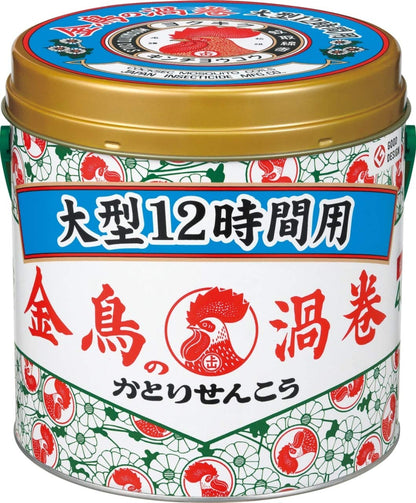 【まとめ買い】金鳥の渦巻　大型　１２時間用　４０巻　（缶） 容量40本×12点セット 大日本除虫菊（金鳥） 殺虫剤・ハエ・蚊