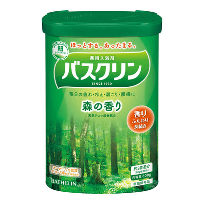 【まとめ買い】バスクリン　森の香り　６００ｇ 容量600G×15点セット バスクリン 入浴剤
