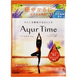 【まとめ買い】アーユルタイム　ラベンダー＆イランイランの香り　４０ｇ 容量40G×6点セット バスクリン 入浴剤