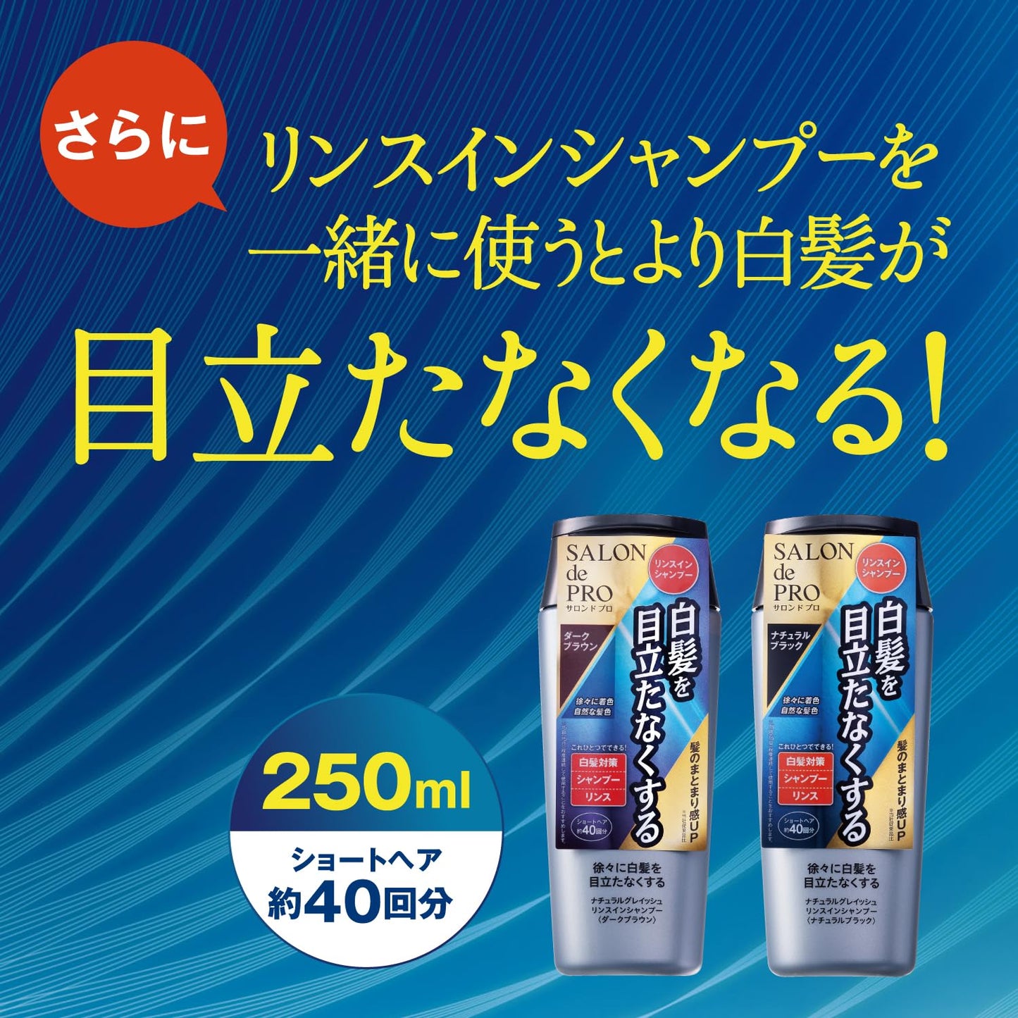 【まとめ買い】サロンドプロ　ナチュラルグレイッシュ　トリートメント　＜ダークブラウン＞ 容量180G×24点セット ヘアカラー