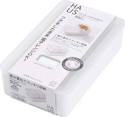 【まとめ買い】HAUS（ハウス）バルブ付フードコンテナ 容量920ML×10点セット 小久保工業所 保存容器