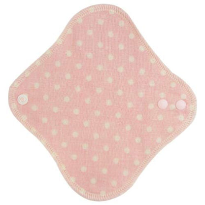 【まとめ買い】fuwako（フワコ）　幸せの布ナプキン　ライナー　Wガーゼ水玉ピンク 容量1枚×24点セット ちのしお社 生理用品