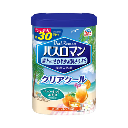 【まとめ買い】バスロマン クリアクール 容量600G×15点セット アース製薬 入浴剤